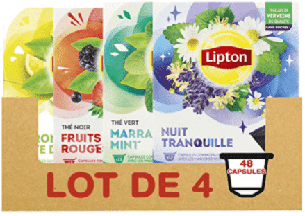 capsules de thé Lipton