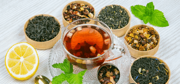 thés en vrac feuilles de thés