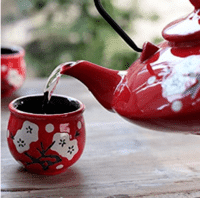 service à thé japonais fleur de cerisier